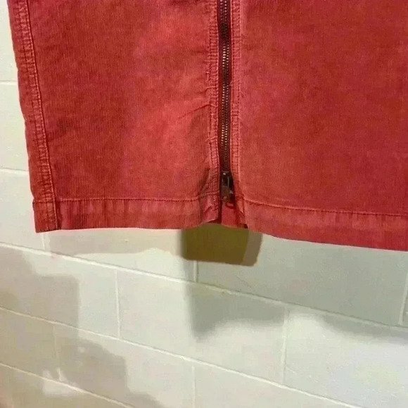 Free People I Want it All Corduroy Midi Skirt Red Poppy Size 27‎ NWT $108 - Picture 6 of 9